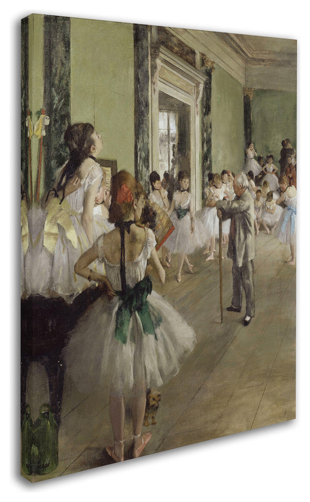 Edgar Degas 'The Ballet Class' Canvas Art, 32x24
