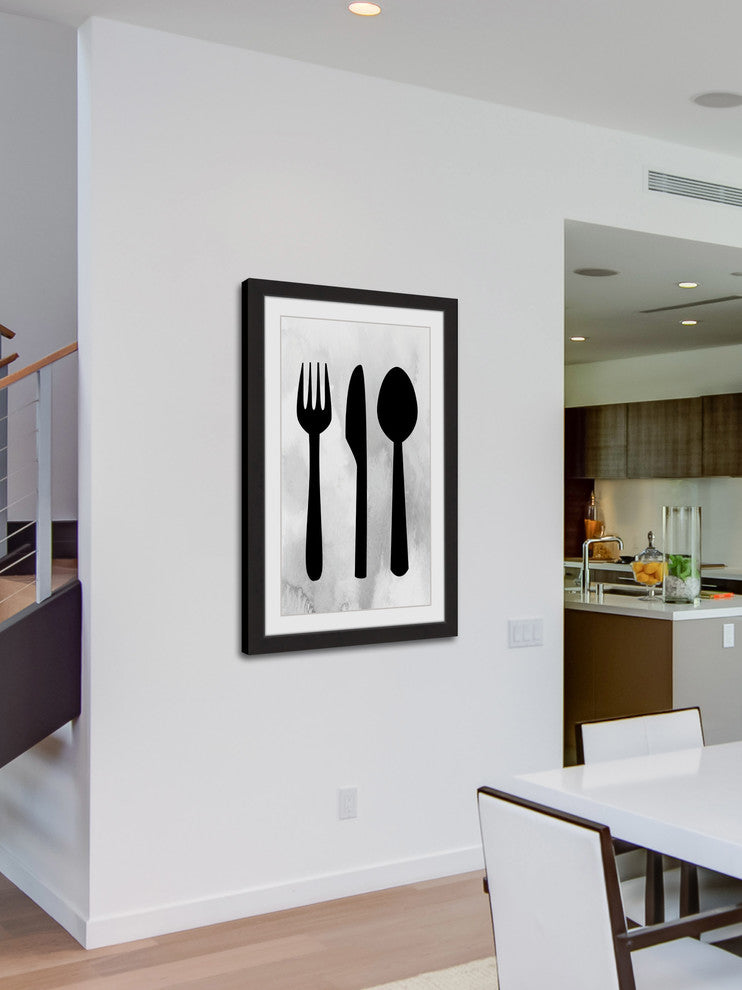 "Silverware" Framed Painting Print