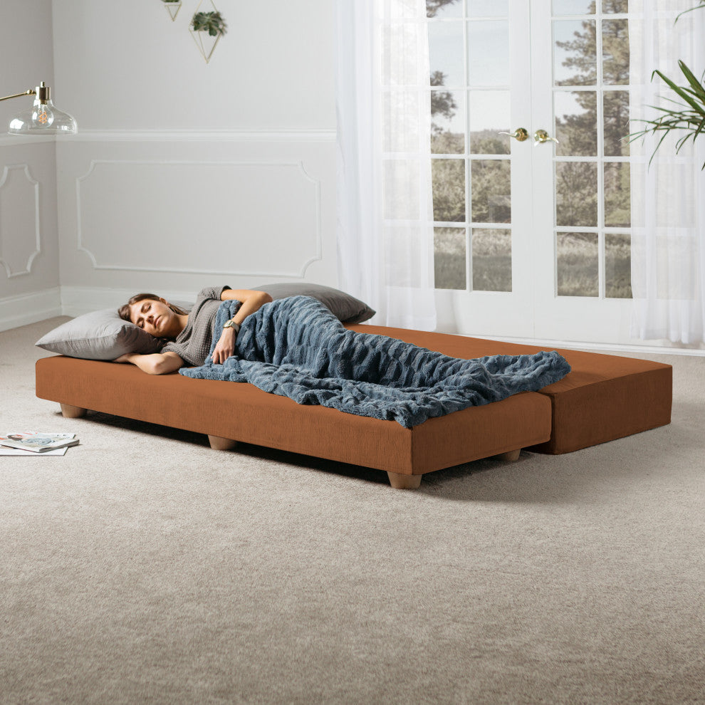 Alon Daybed Queen Size Convertible Sleeper, Butternut