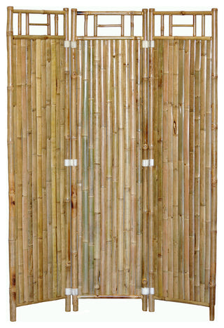 3-Screen Bamboo Panel