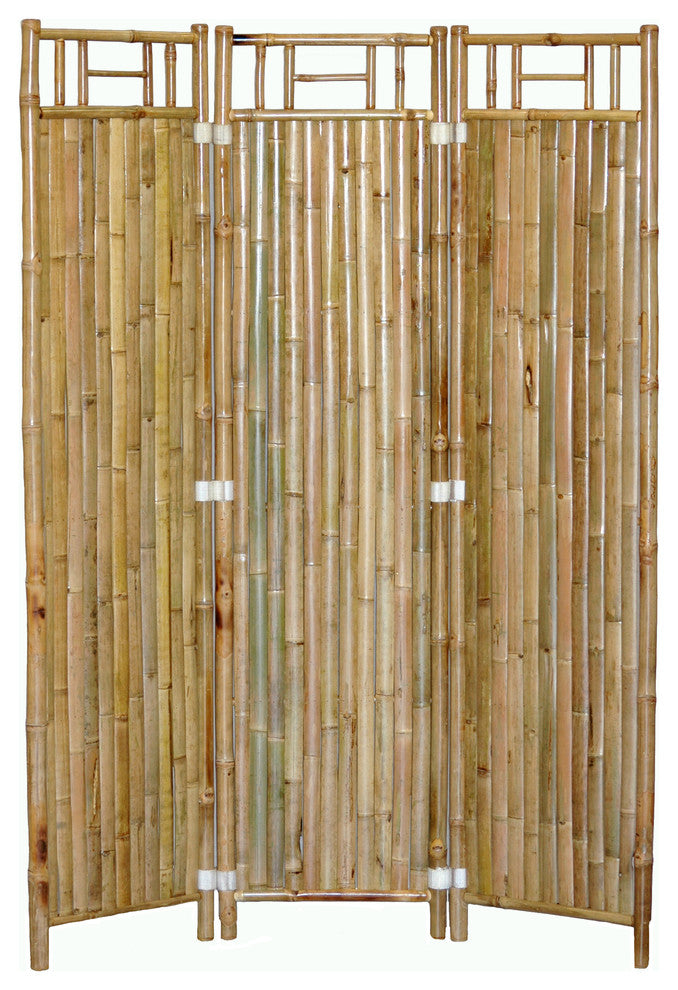 3-Screen Bamboo Panel