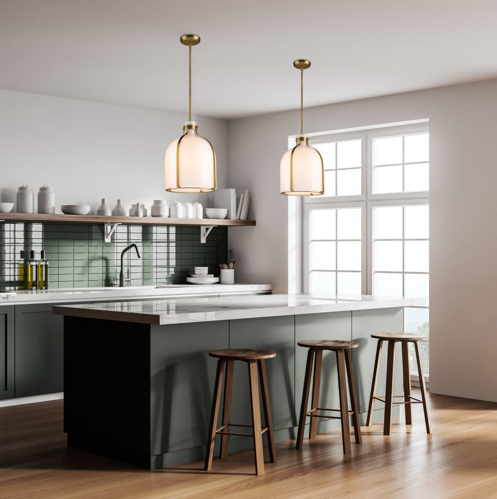 Z-LITE 818-12RB 1 Light Chandelier, Rubbed Brass
