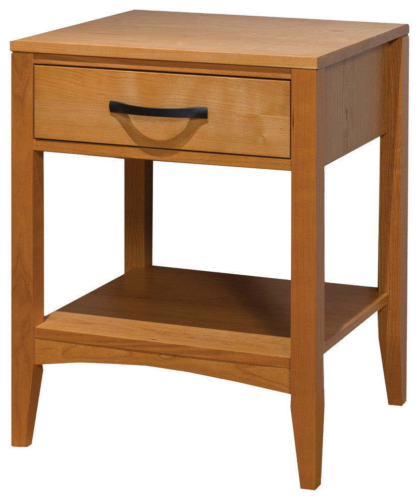 Dover 1 Drawer Nightstand, Natural Cherry