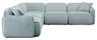 Travie Modular L-Sectional, Light Green