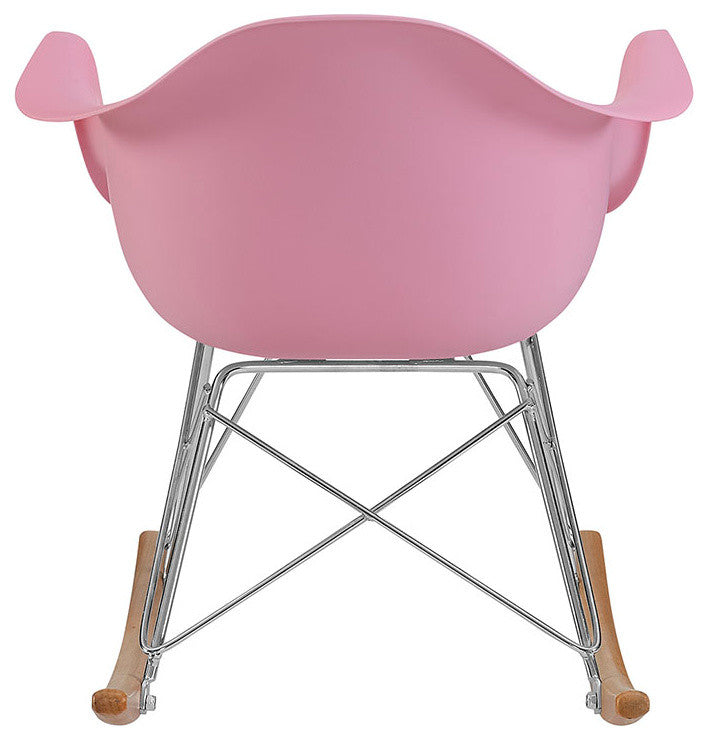 Modern Pink Rocker Kids Chair