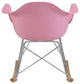 Modern Pink Rocker Kids Chair