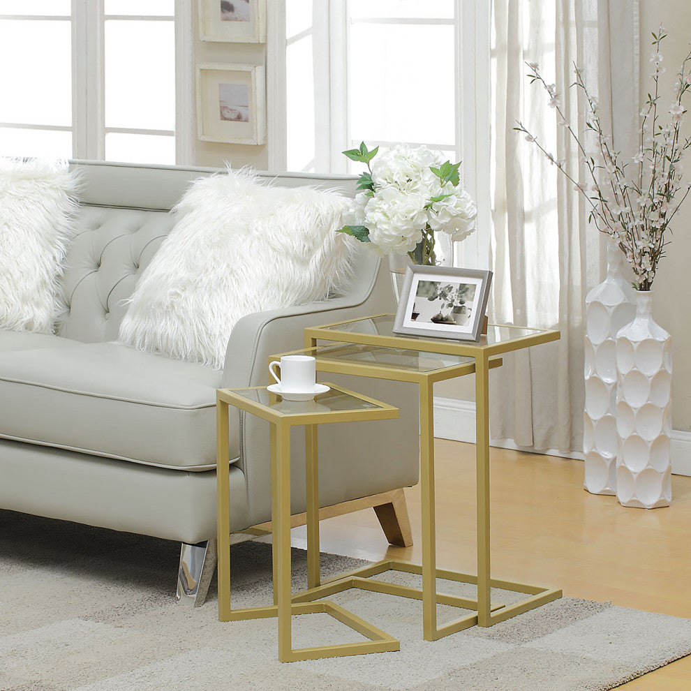 Easton Nesting Table Set, Gold