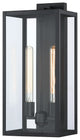 2-Light 20.5"H Modern Black Outdoor Wall Sconce Lantern Light