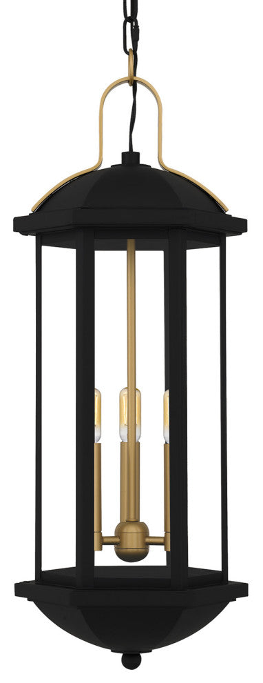 Quoizel CFD1510 Crestfield 3 Light 10"W Mini Pendant - Matte Black