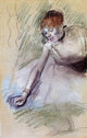 Edgar Degas Bowing Dancer, 18"x27" Gallery Wrapped Canvas Print