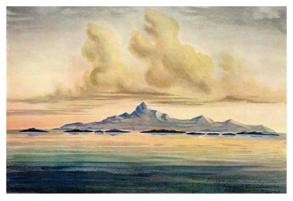 "Lingga-Inseln Im Meer von Insulinde, unter dem ï¿½quator" Print, 20"x14"