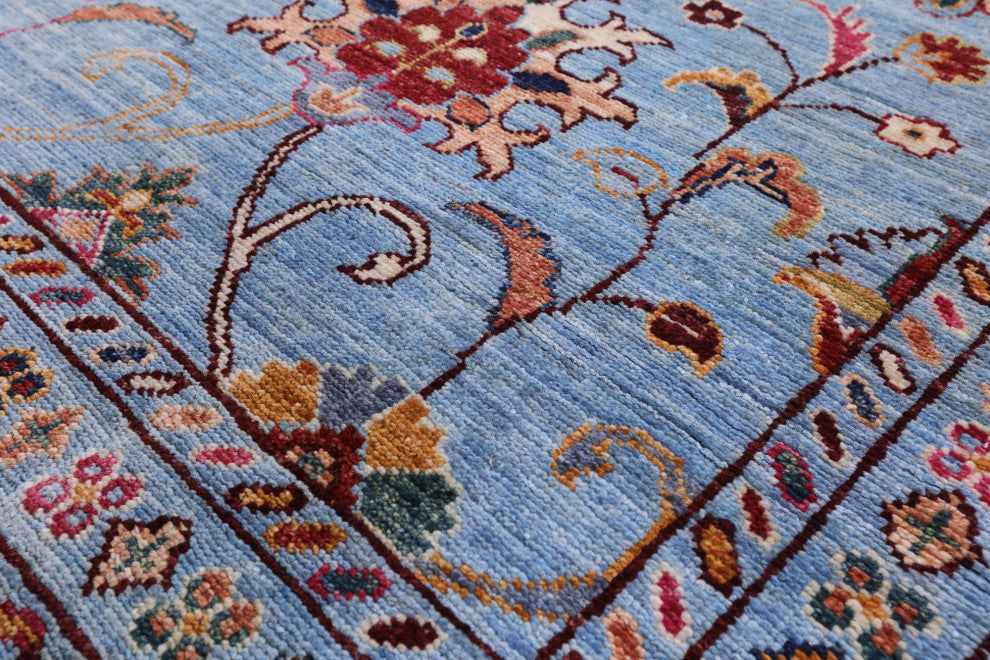 2' 8" X 12' 4" Runner Handmade Persian Tabriz Wool Rug Q11240