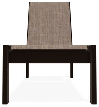 Leeward Sling Stackable Outdoor Chaise Lounge, Augustine Fennel/Kona