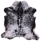 Salt and Pepper Natural Cowhide Rug 6' 6" X 6' 5" C2337