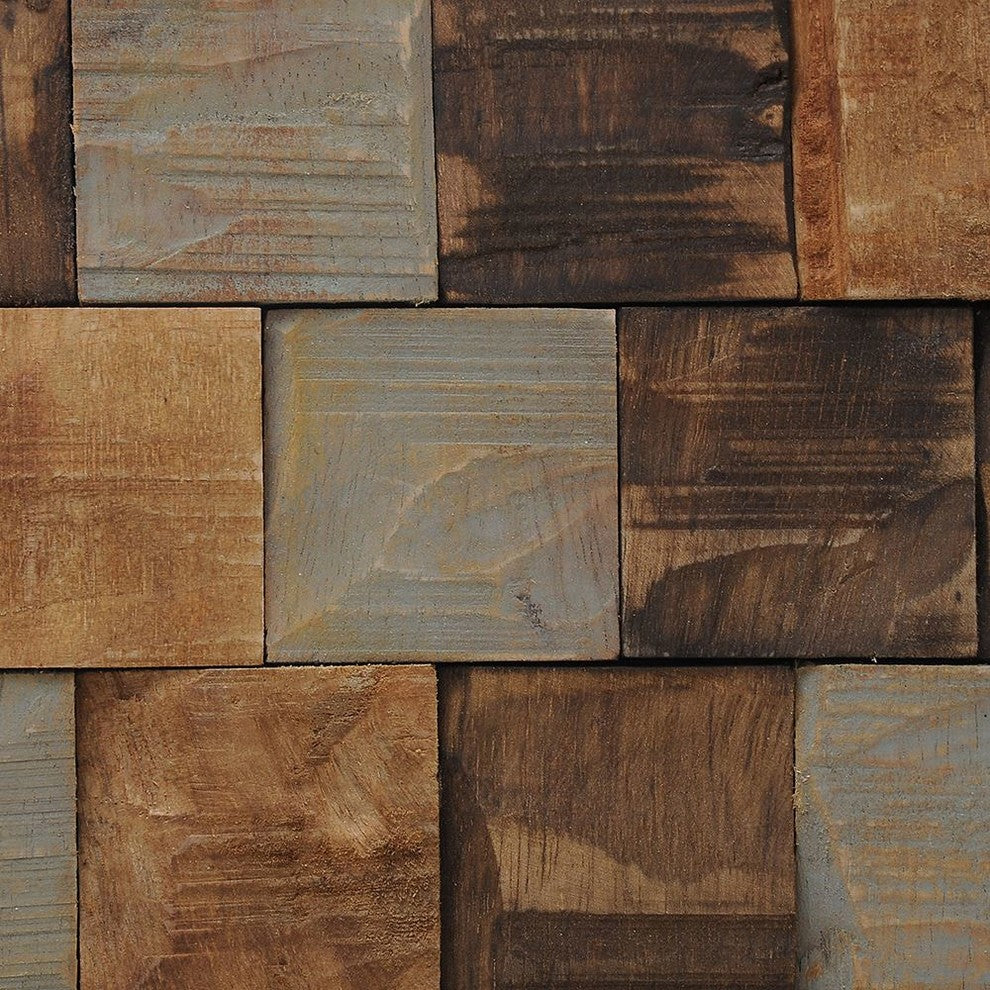 East at Main Kayu Contours Teak Wall Tile