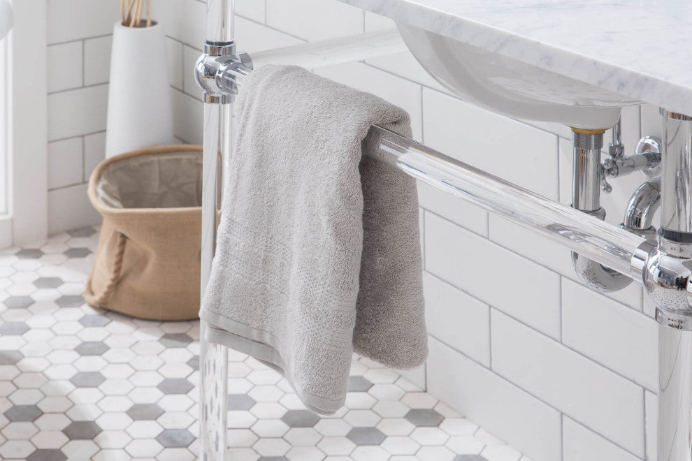 Embassy 72" Double Wash Stand, P-Trap, Countertop With Basin, Faucet, Mirror