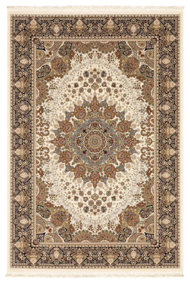 Mackenzie Medallion Star Indoor/Outdoor Area Rug, Ivory, 3'10"x5'5"