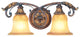 Villa Verona Bath Light, Verona Bronze With Aged Gold Leaf Accents