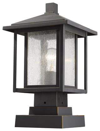 Aspen Outdoor Pier Mounted Fixture in Oil Rubbed Bronze (SQPM Mount - incl.)