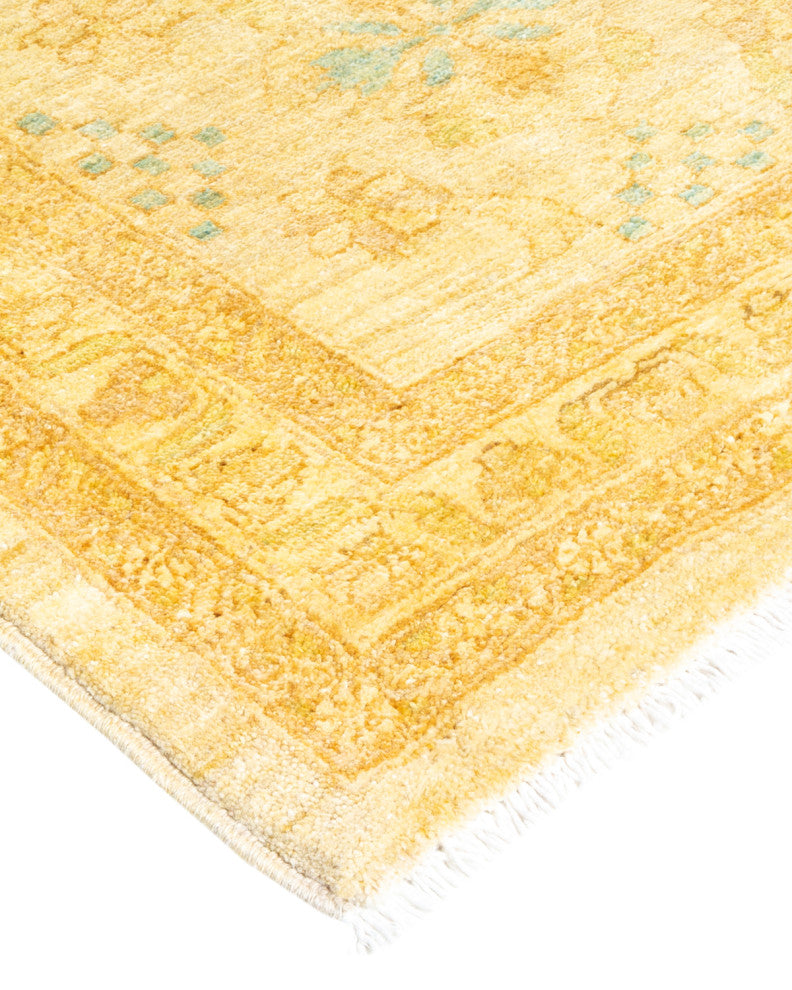 Eclectic, One-of-a-Kind Hand-Knotted Area Rug  - Ivory, 12' 0" x 18' 1"
