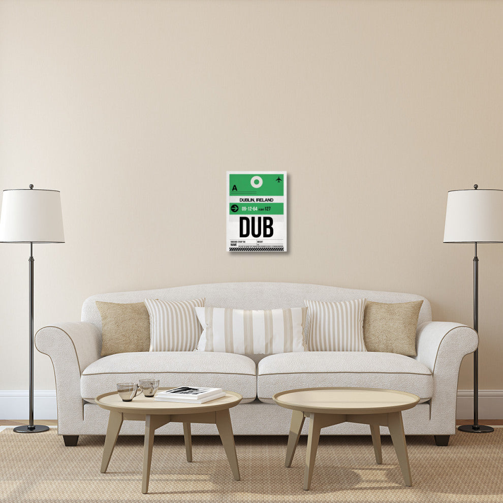 "DUB Dublin Luggage Tag 1" Fine Art Print