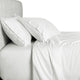 Bamboo 800 Thread Count Solid Bed Sheet Set, White, Twin Extra Long