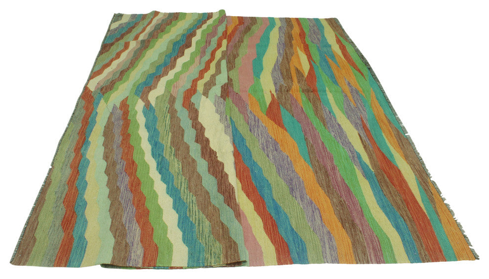 Winchester Flatweave Pernel Ivory/Blue Rug, 8'2 x 9'6