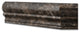 Emperador Dark Marble Hand-Made Custom Shower Corner Shelf - Polished