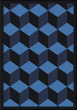 Kaleidoscope Rug, Highrise, 3'10"x5'4", Navy