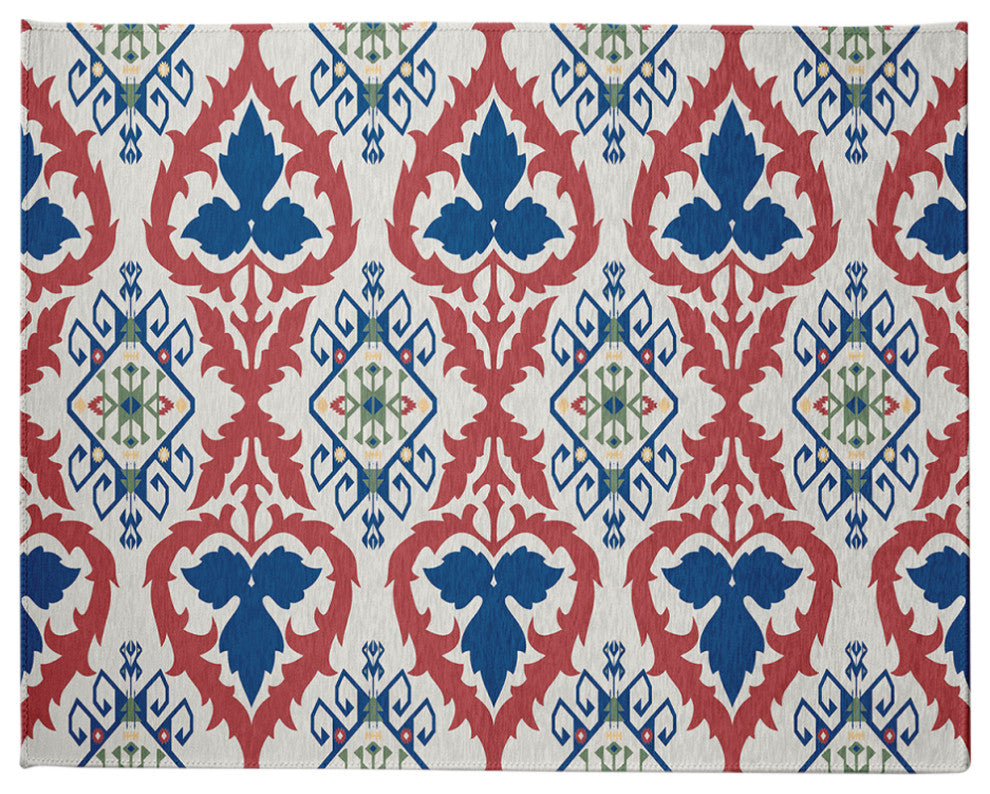 Bombay Spring Chenille Rug, Dark Cobalt Blue, 8'x10'