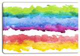 "Colorful Stripes in Vector Pattern" Abstract Canvas Print, 40"x30"
