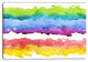 "Colorful Stripes in Vector Pattern" Abstract Canvas Print, 40"x30"