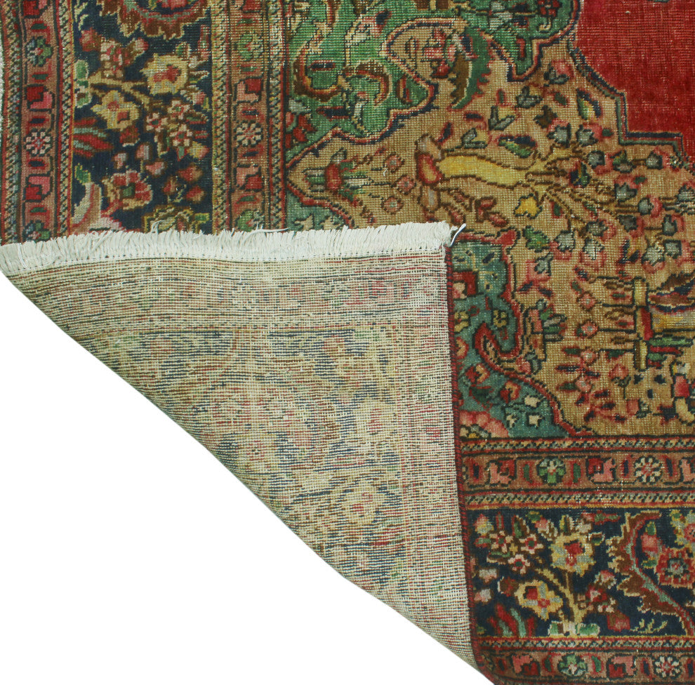 Fine Vintage Distressed Daniela Red Rug