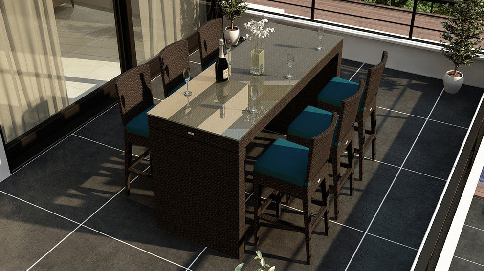Arden 7 Piece Bar Set, Spectrum Peacock
