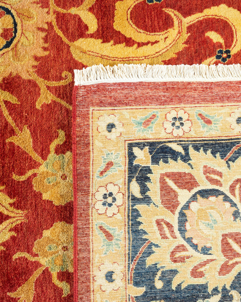 Thomas, One-of-a-Kind Hand-Knotted Area Rug, Orange, 8' 0"x10' 2"