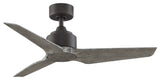 Fanimation TriAire Custom Ceiling Fan, Matte Greige/Weathered Wood, 44"