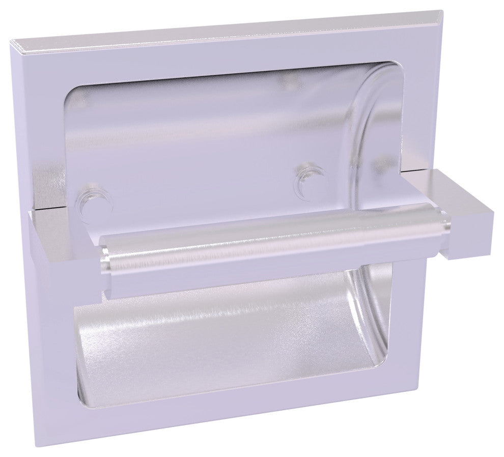 Montero Recessed Toilet Paper Holder, Satin Chrome