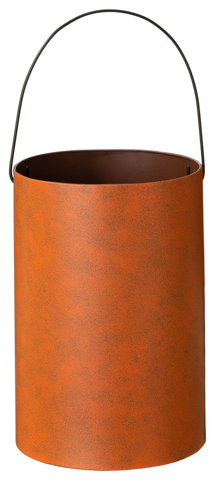 Metal Cutout Pumpkin Bucket,  Set of 2