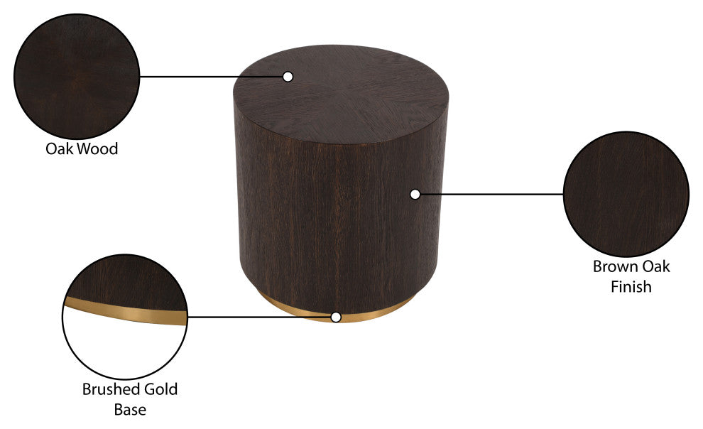 Nile Brown Oak End Table
