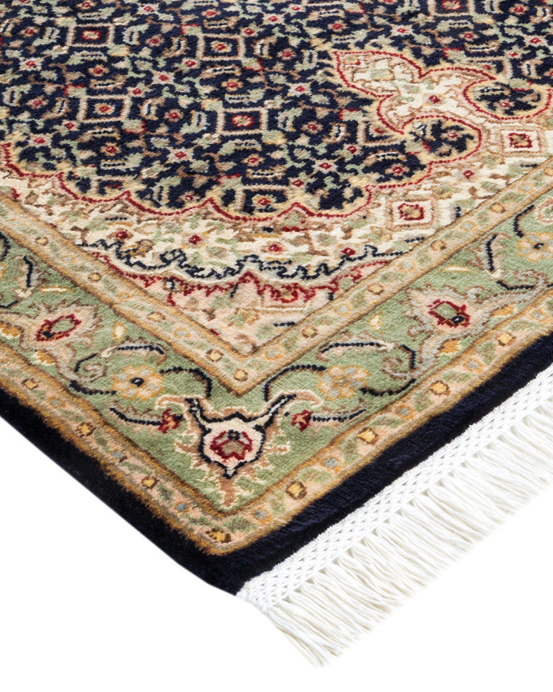 Mogul, One-of-a-Kind Hand-Knotted Area Rug Yellow, 2' 7 x 8' 2
