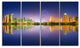 Singapore Skyline and Blue Sky, Cityscape Canvas Art Print, 48"x28", 4 Panels