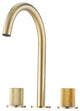 Two Handles Widespread 8" Bathroom Faucet, Brushed Gold