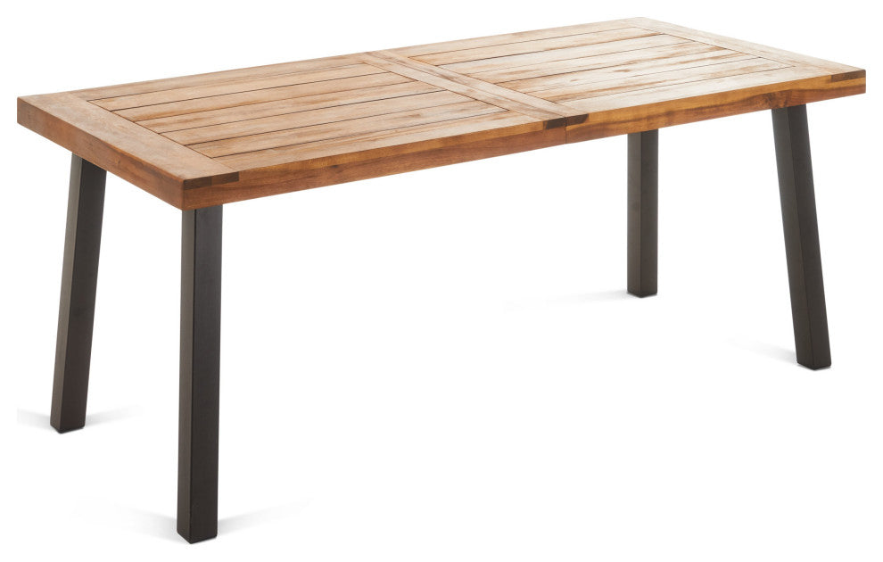 GDF Studio Spanish Bay Teak Finish Acacia Wood Dining Table
