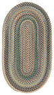 Capel Sherwood Forest Light Blue 0980_400 Braided Rugs - 36" X 60" Oval