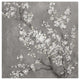 "White Cherry Blossoms II on Grey Crop" Paper Print by Danhui Nai, 20"x20"
