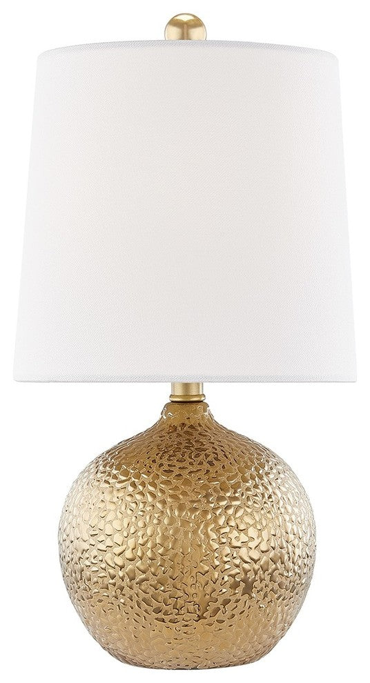 Mitzi Heather 1-Light Table Lamp E26 Medium Base A15 Bulb, Gold