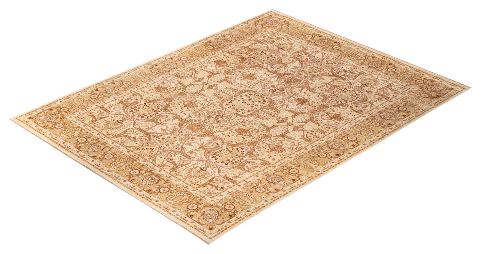 Tamu One-of-a-Kind Hand-Knotted Area Rug Ivory, 9'2"x12'0"