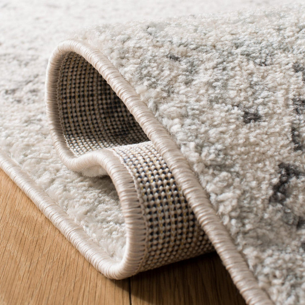 Safavieh Tulum Tul264A Vintage and Distressed Rug, Ivory and Gray, 2'0"x8'0" Runner