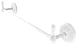 Prestige Monte Carlo 18" Towel Bar with Integrated Hooks, Matte White