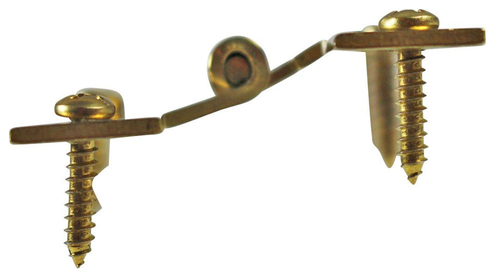 3" Solid Brass Cabinet H Hinge Offset PVD Long Lasting Finish Pack of 2